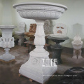 Factory Supply natural marble flower pot stone vase